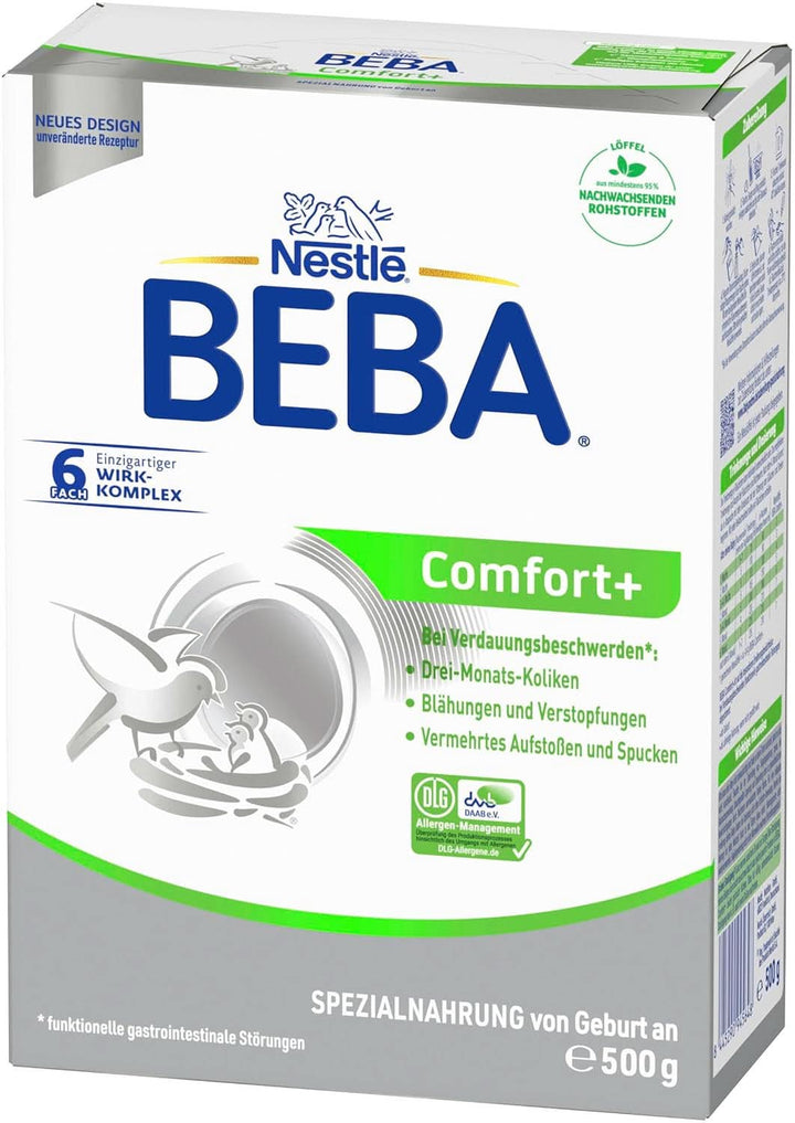 Nestlé BEBA Comfort+ Spezialnahrung Bei Verdauungsbeschwerden, Babynahrung Von Geburt An, 1Er Pack (1 X 550G)