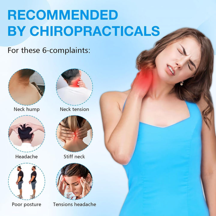 Neck Stretcher 2.0, Cloudy Neck Lefaya Neck Stretcher Orthopaedic Test Winner Neck Stretcher pentru a ușura durerea gâtului Premium Neck Hump Neck Cloud corectează postura (albastru)