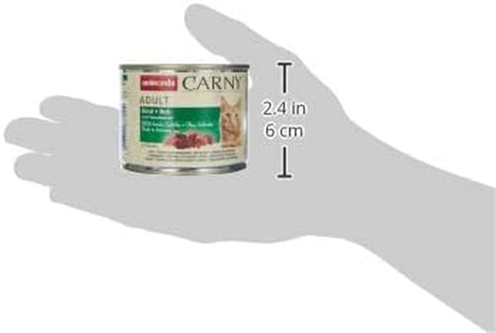 Hrană pentru pisici adulte, hrană umedă pentru pisici adulte, carne de vită + vânat cu afine, 6 X 200 G (pachet de 2)
