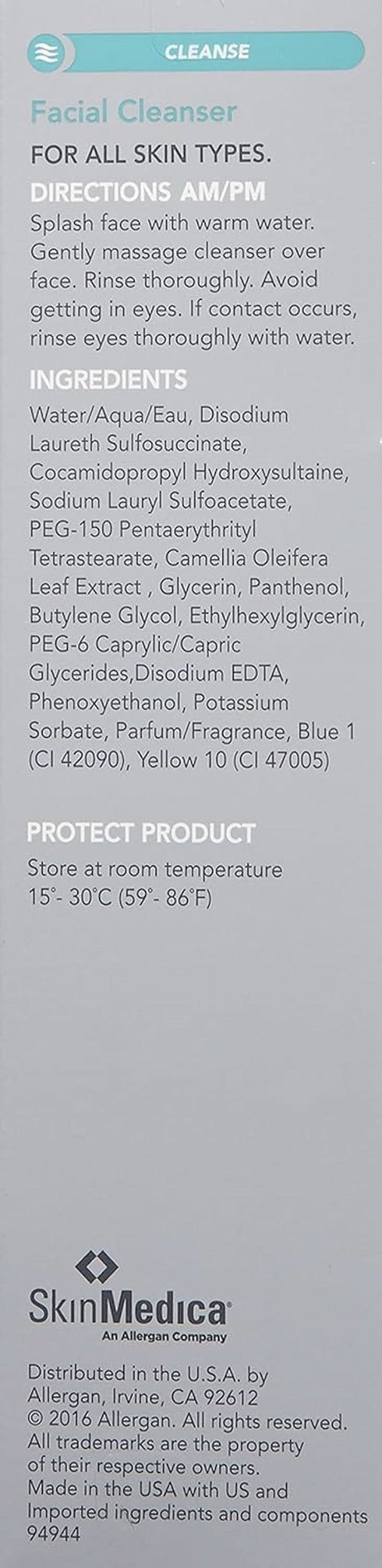 SkinMedica Facial Cleanser - spumă de curățare pentru pielea normală sau uscată și perfectă ca demachiant