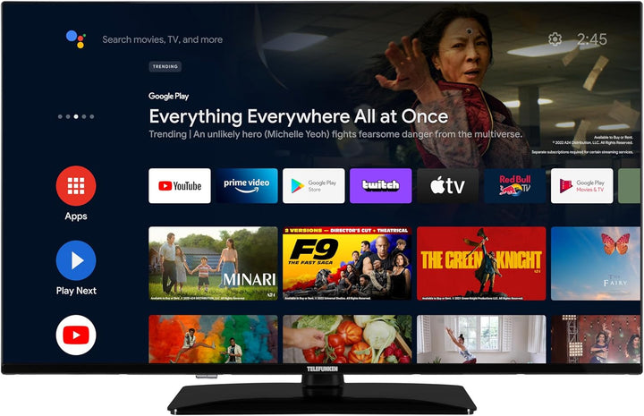 Telefunken Fernseher 50 Zoll Android Smart TV (4K UHD, HDR Dolby Vision, Triple-Tuner, Bluetooth, Dolby Atmos) D50U750X2CWI