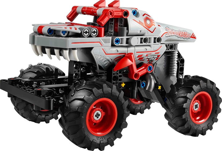 LEGO Technic Monster Jam Thunderroarus, camion monstru de jucărie cu funcție de retragere, jucărie de construcție pentru copii, cadou pentru băieți și fete cu vârsta de 7+ 42200