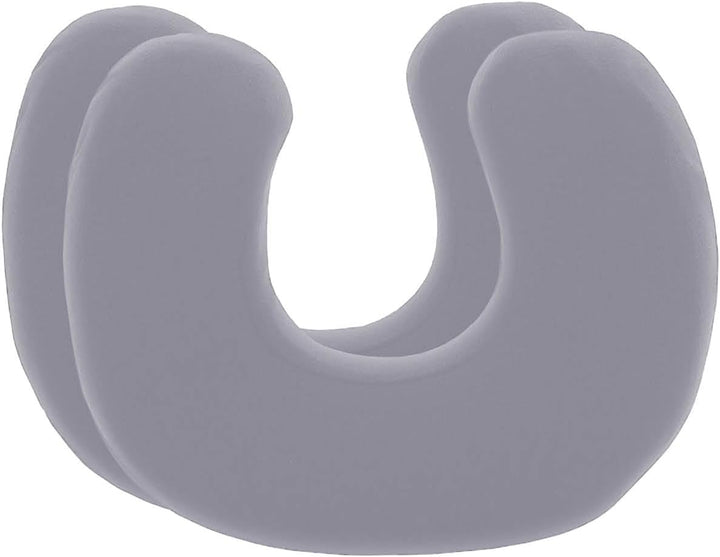 Față de pernă neagră, pachet dublu, perfectă pentru pernele de gât ANDAR, bumbac maco (jersey dublu), fără călcare și uscare cu tambur, set de 2 fețe de pernă cu fermoar, certificat Oeko-Tex
