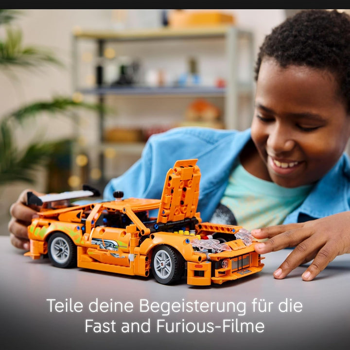 LEGO Technic Fast and Furious Toyota Supra MK4 - Mașină de jucărie - Cu motor cu 6 cilindri și uși care se deschid - Set de modele pentru băieți și fete de peste 9 ani - Idee de cadou pentru ziua de naștere 42204