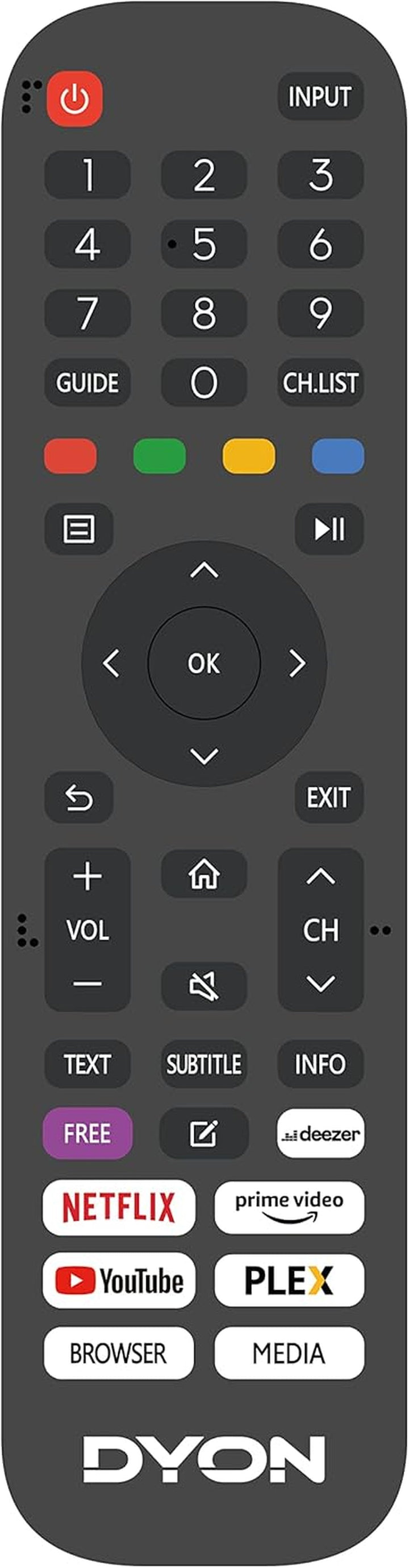 DYON Movie Smart 24 VX 60 Cm (24 Zoll) Fernseher (HD Smart TV, HD Triple Tuner (DVB-C/-S2/-T2), App Store, Prime Video, Netflix, Youtube, DAZN, Disney+) [Mod. 2023]…