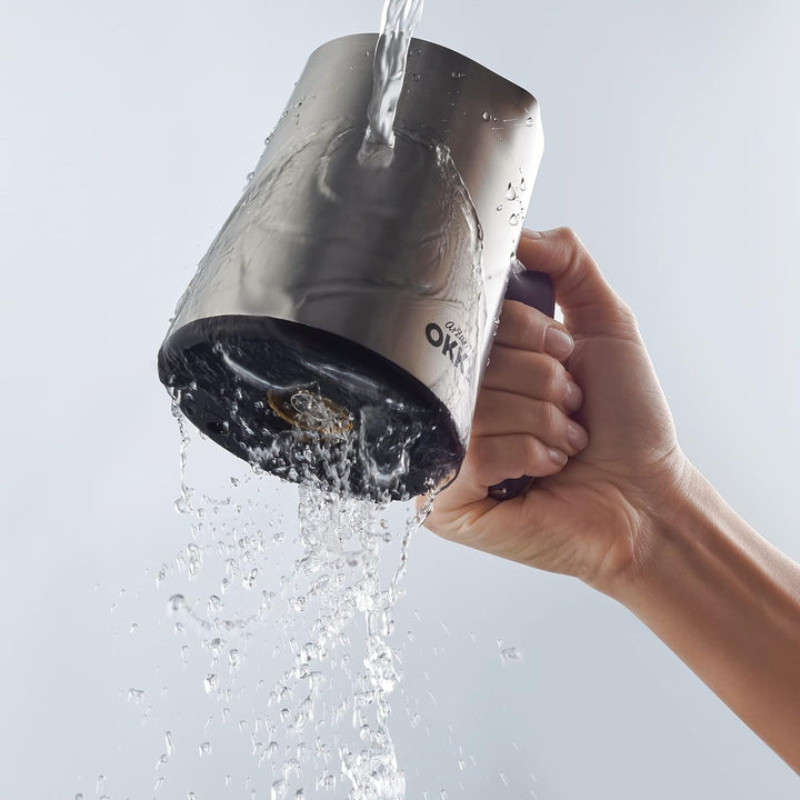 Cafetieră turcească Arzum OKKA Minio, aparat Mocha, 1-4 căni, cană din oțel inoxidabil de 300 ml, protecție la preaplin, sistem inteligent de preparare, cană lavabilă, 480 W, crom