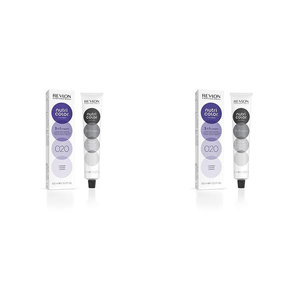 Nutri Color FILTERS - FASHION FILTERS 020 Lavender, 100 ml, mască nutritivă pentru culoare cu INSTA-PIC-TECHNOLOGY™, mască de nuanțare pentru rezultate captivante ale culorii și nuanțe intense ale părului (pachet de 2) Masca de par Naty Shop Titlu implicit