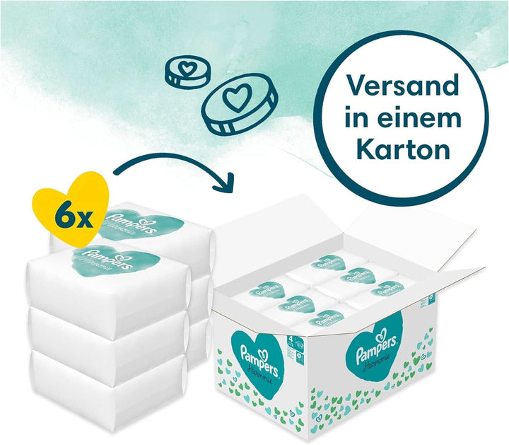 Pampers Scutece pentru copii mărimea 4 (9-14 kg) Harmony, 174 buc