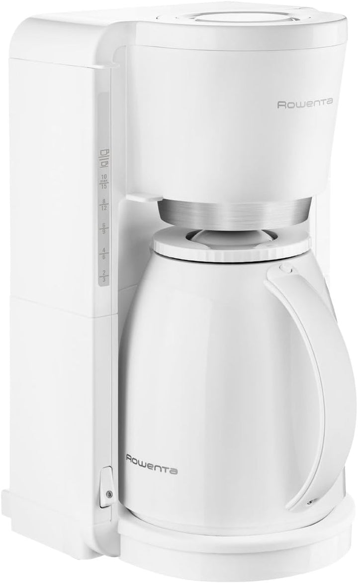 Espressor Rowenta Adagio Milano cu termos, capacitate 1 litru, 8-12 cești, oprire automată, filtru detașabil, indicator nivel apă, negru, CT3808