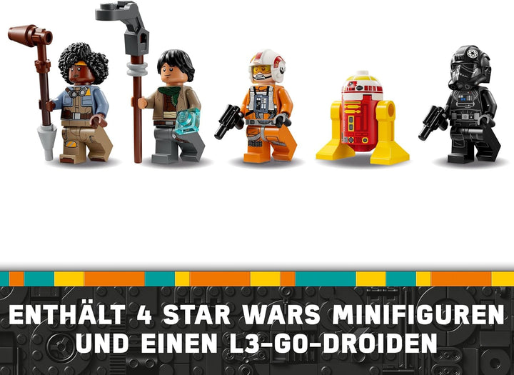 LEGO Star Wars TIE Fighter & X-Wing Mashup, jucărie construibilă Starfighter, idee de cadou pentru copii, nave stelare personalizabile, cadou pentru băieți, fete și toți fanii 75393