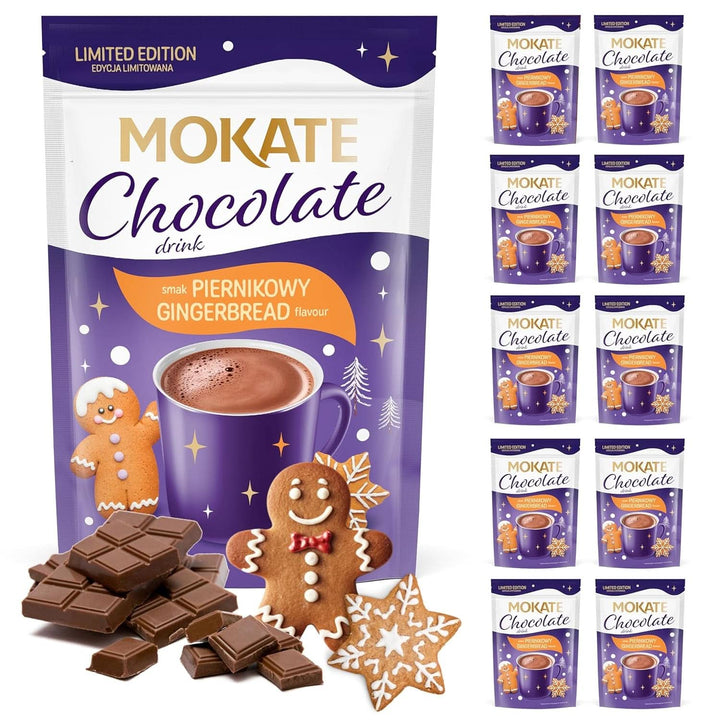 MOKATE® Ciocolată caldă neagră - 1 pachet 180 grame - 10 plicuri