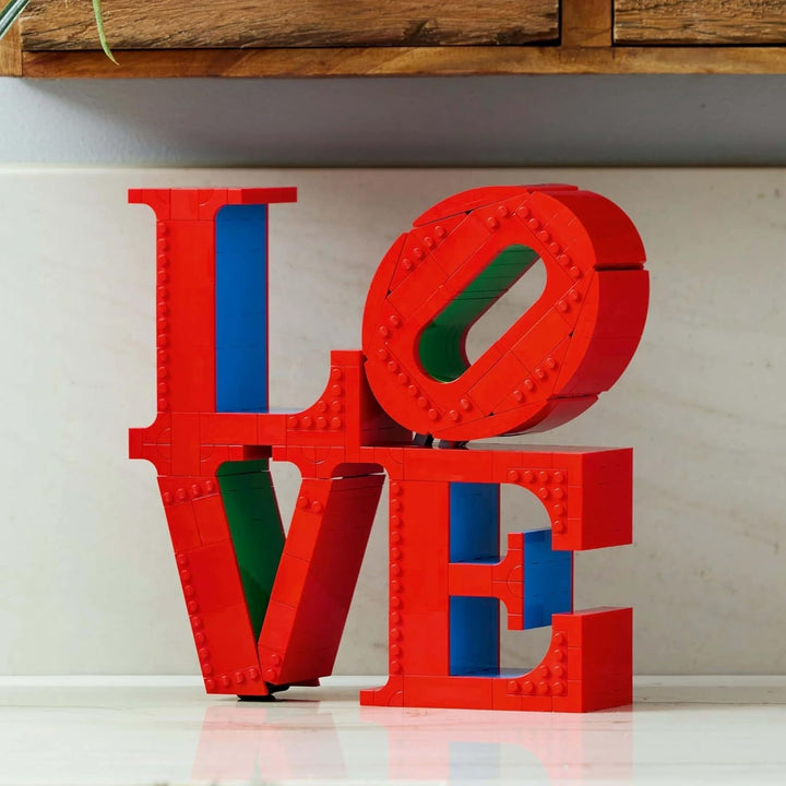 LEGO Art Love, set de construcție pentru adulți, decorațiuni pentru casă, cadou de Ziua Îndrăgostiților și Ziua Mamei, cadou pentru femei și bărbați, activitate creativă pentru iubitorii de artă și design 31214