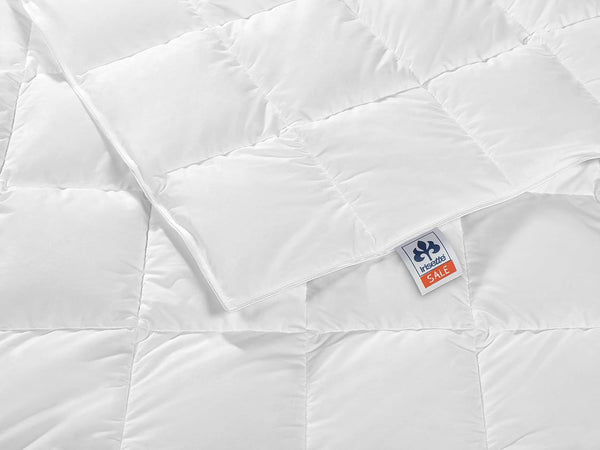 Irisette Nora plapumă de puf Plapumă ușoară de vară cu capac din bumbac 100%, umplutură din puf 100% clasa I, 135 X 200 cm, certificat Oeko-Tex, produs în conformitate cu standardul de calitate german