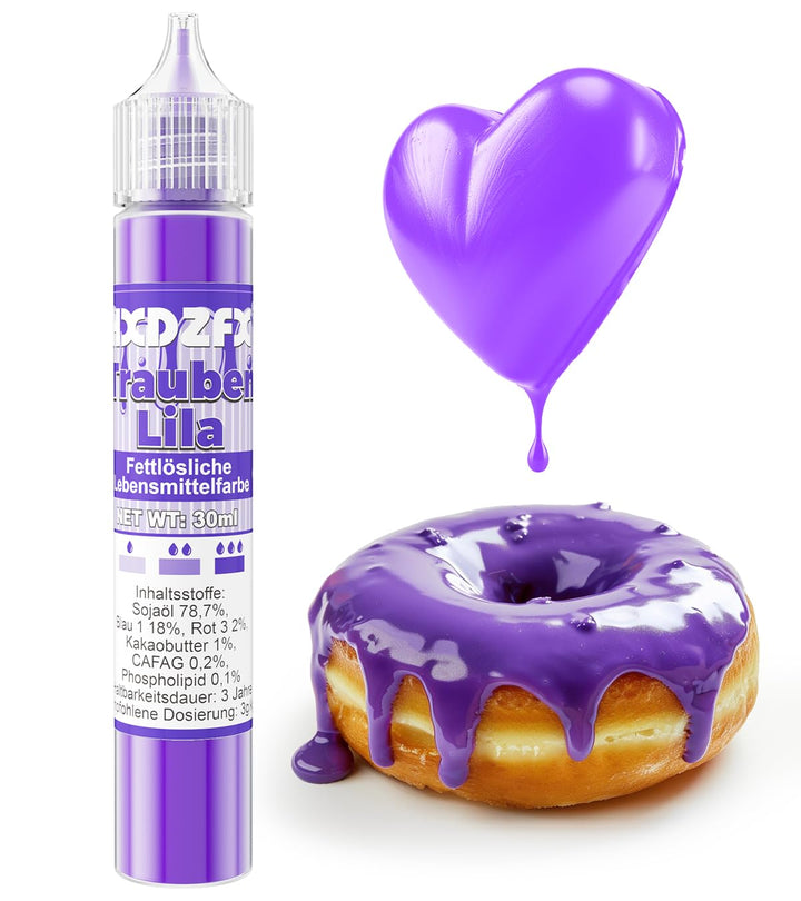 Fettlösliche Lebensmittelfarbe - 30Ml Konzentrat Ölbasis Lebensmittelfarben Für Schokolade, Lebensmittelfarbset Farbstoff Für Tortendeko, Fondant, Buttercream, Backen, Kunsthandwerk (Rosa)