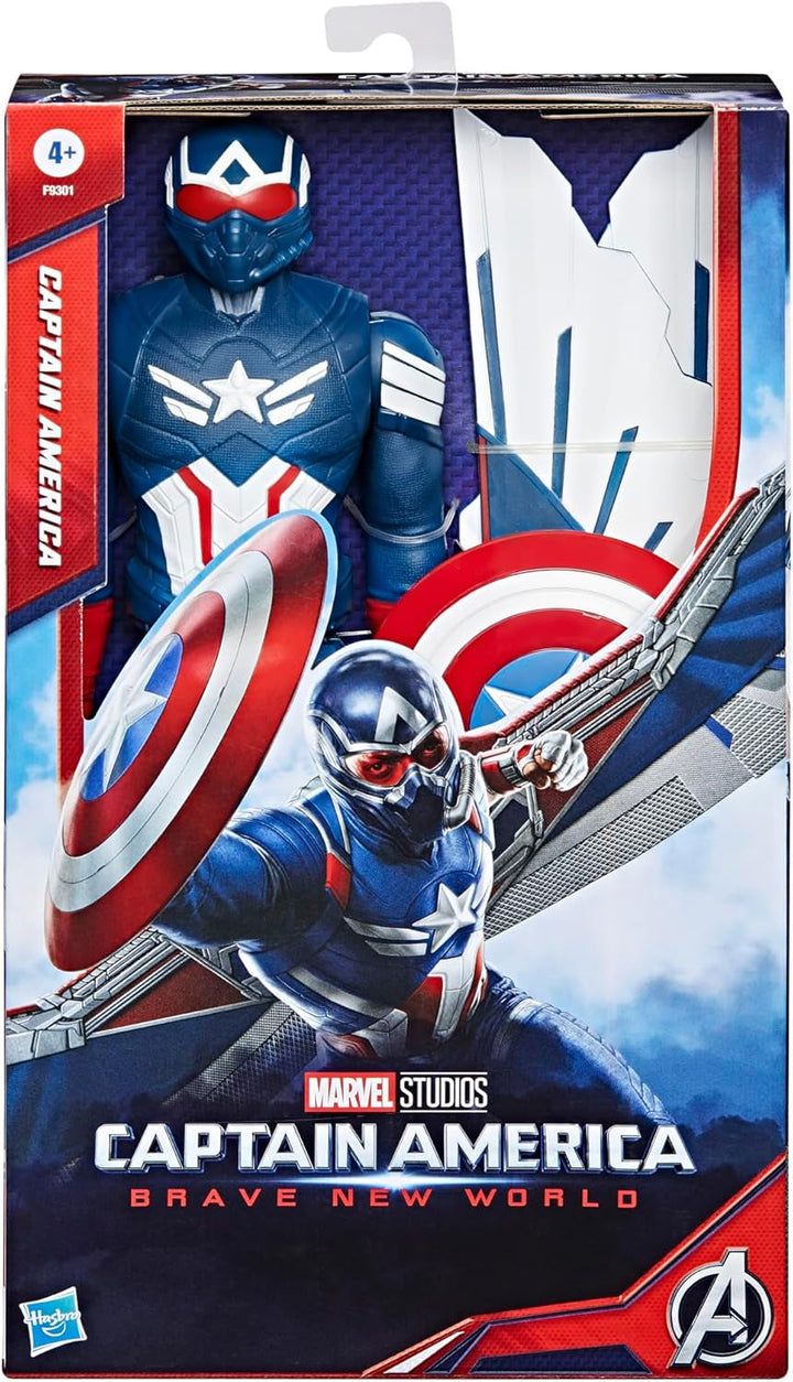 Marvel Studios Captain America Brave New World, Captain America Deluxe Action Figure, 30 cm