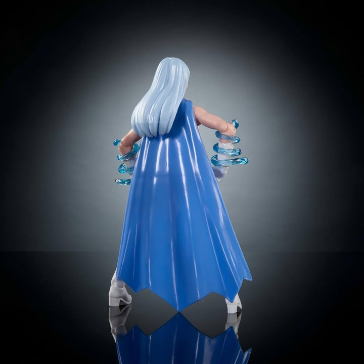 Masters of the Universe Origins Action Figure Frosta din colecția de desene animate, aproximativ 14 cm înălțime, din serialul TV din anii 1980, prințesa puterii cu forță de gheață, design detaliat și pelerină, JBM87