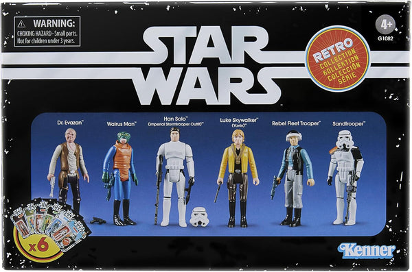 Star Wars Retro Collection Star Wars: O nouă speranță Multipack, 6 figurine de acțiune, 9,5 cm