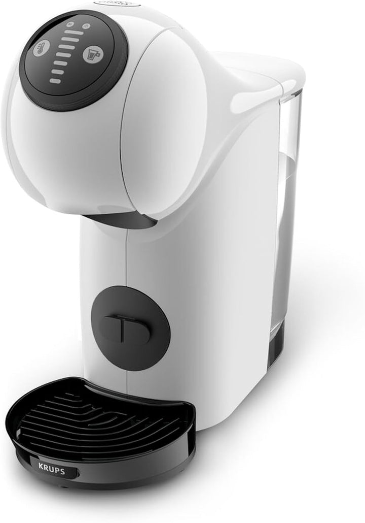 Krups Nescafé Dolce Gusto Genio S Compact, Espressor cu Capsule de Înaltă Presiune XL, cu Frișcă, 30 de Secunde, Oprire Automată, Alb, + 3 Pachete Diferite de Cafea