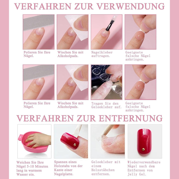 Set 360 de bucăți de unghii false cu balerină în gradient, unghii artificiale cu gradient roz și alb pentru lipire cu 2 bucăți de stilouri cu ulei pentru unghii, unghii false medii ombre pentru femei DIY