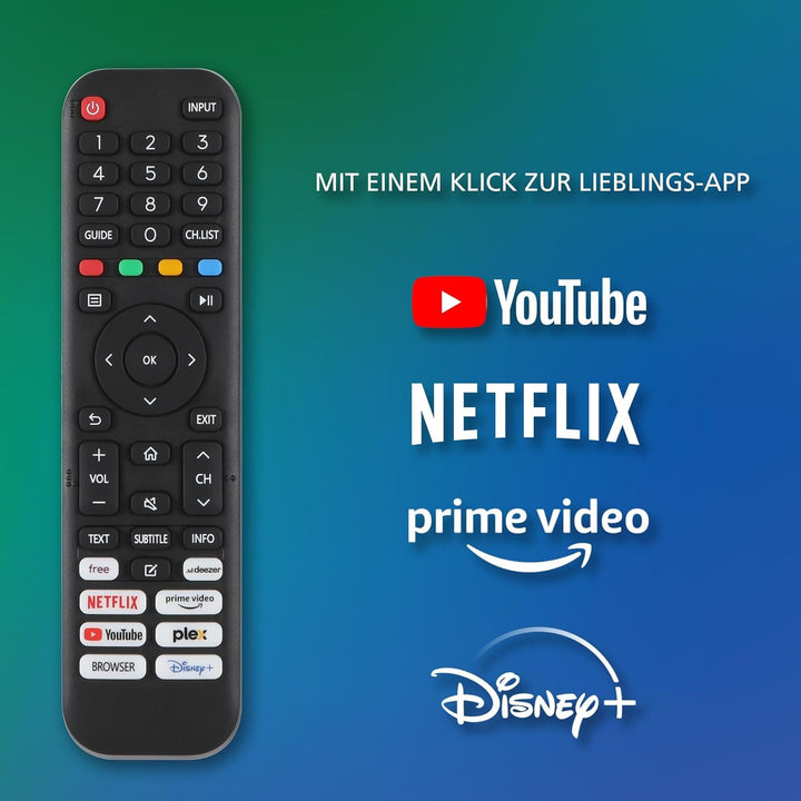 JVC Fernseher 32 Zoll Smart TV VIDAA LT-32VDF5455 Full HD Fernseher, HDR TV Mit Integriertem Triple-Tuner, LED TV Schwarz
