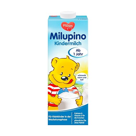 Leche de leche Milupino lista para beber (6x1l), de 1 año, para niños pequeños en la fase de crecimiento