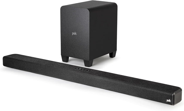 Polk Audio Signa S4 True Dolby Atmos TV Soundbar Mit Wireless Subwoofer, 3.1.2 Soundbar Für TV Geräte, HDMI Earc, Bluetooth, AUX, Optischer Eingang, Schwarz