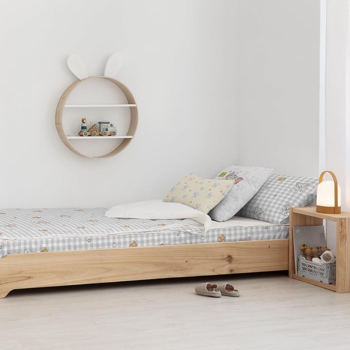 Belum | Plapumă 100% bumbac, model Tom Jerry Vichy, pentru paturi late de 90 cm (90 X 200 cm)