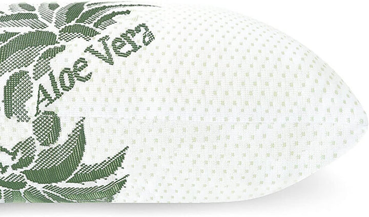Mister Sandman Pernă ergonomică 40X80, pernă pentru gât cu față de pernă Aloe Vera, pernă Visco perfect potrivită pentru cei care dorm abdominal, cei care dorm pe spate și cei care dorm lateral, pernă cu spumă de memorie