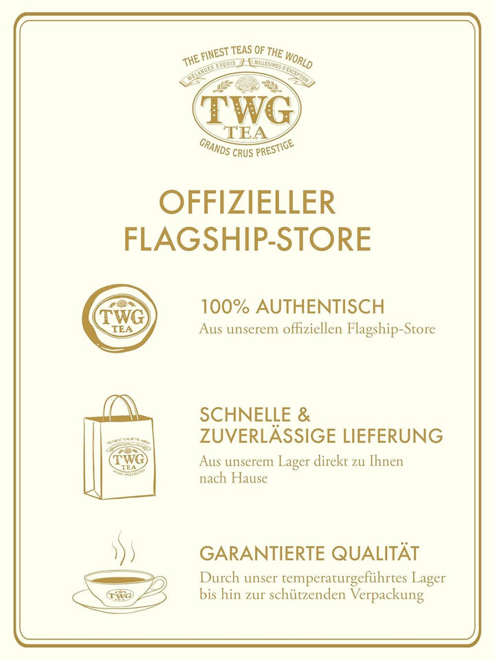 TWG Tea | 1837 Black Tea | Ceai negru | Fructe și flori | Cutie Haute Couture, 100 g | Set cadou