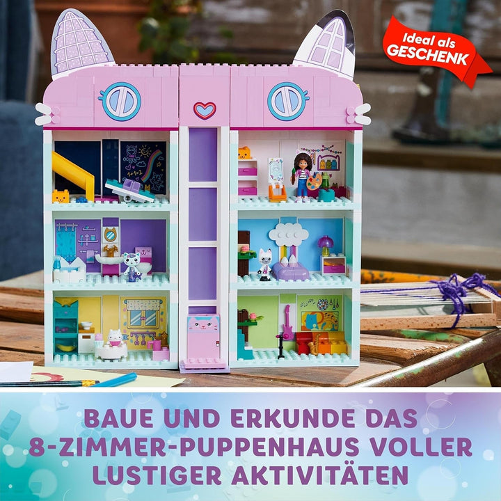 Lego 10788 Gabby's Dollhouse Toy Set, 8 camere și 4 etaje Gabby's Dollhouse Toy cu Pandi, Meerkat, Kuchi Figures și accesorii, cadou pentru fete de la 4 ani, băieți și copii