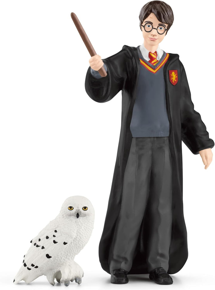 Schleich 42633 Harry Potter & Hedwig, De la 6 ani, HARRY POTTER - Figurină, 4 X 2.5 X 10 cm, Multicolor/Ocean Tides