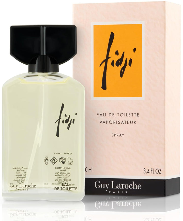 Guy Laroche Fidji Eau De Toilette, Parfum pentru femei, Aromă revigorantă, vibrantă și florală, Cu ylang-ylang, iasomie și lemn de santal
