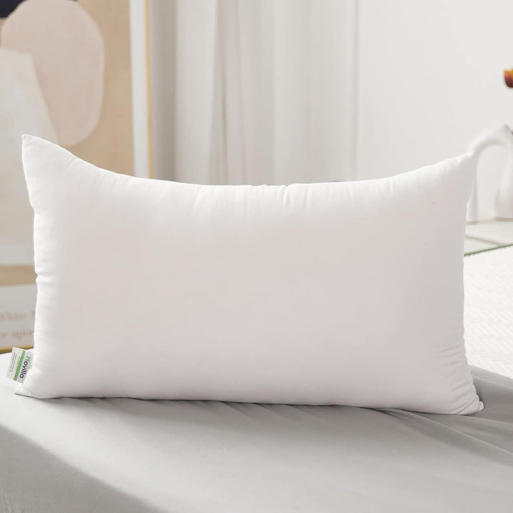 Novilla Pillow 65X65 Set de 2, 2800G (1400Gx2) Pernă reglabilă în înălțime Pernă pătrată de dormit Pernă albă de pat cu zip față de pernă lavabilă
