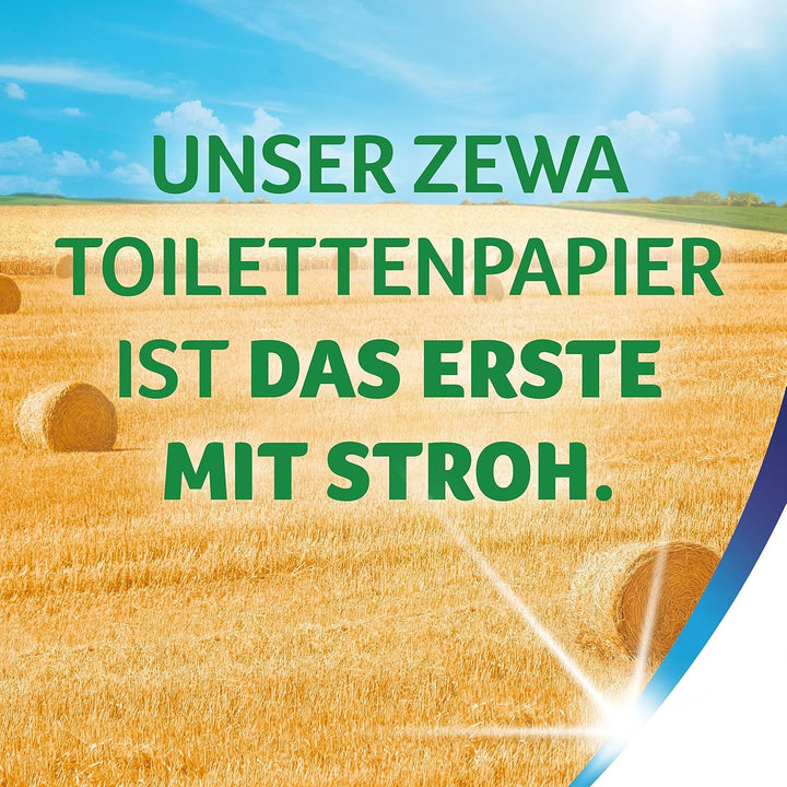 Zewa Premium hârtie igienică cu pai 48 de bucăți, rulouri 6X8, 5 straturi, pachet de stocare