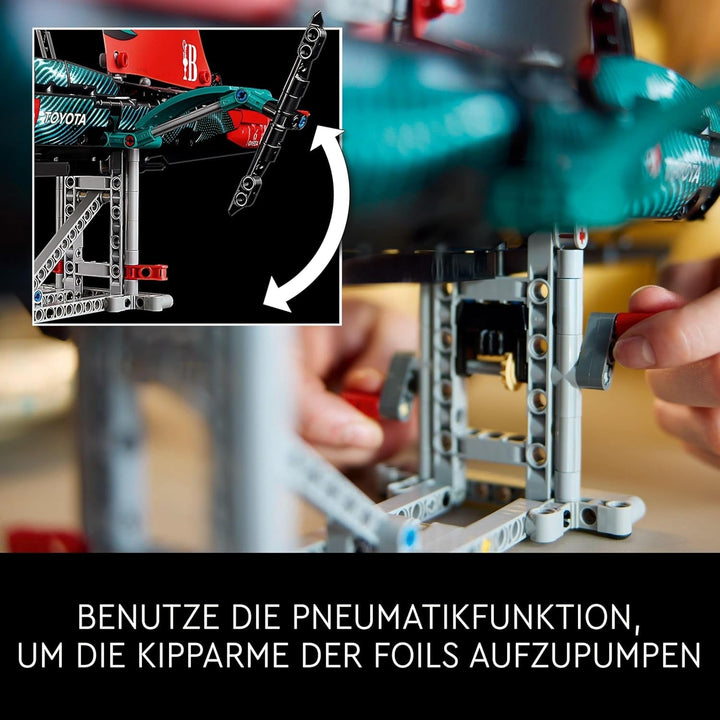 LEGO Technic Emirates Team New Zealand AC75 Racing Yacht, set de construcție cu barcă cu pânze pentru adulți, cadou pentru bărbați și femei, activitate creativă și relaxantă 42174