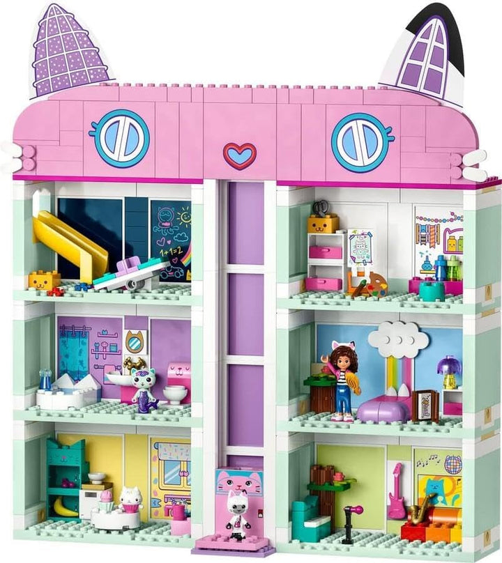 Lego 10788 Gabby's Dollhouse Toy Set, 8 camere și 4 etaje Gabby's Dollhouse Toy cu Pandi, Meerkat, Kuchi Figures și accesorii, cadou pentru fete de la 4 ani, băieți și copii