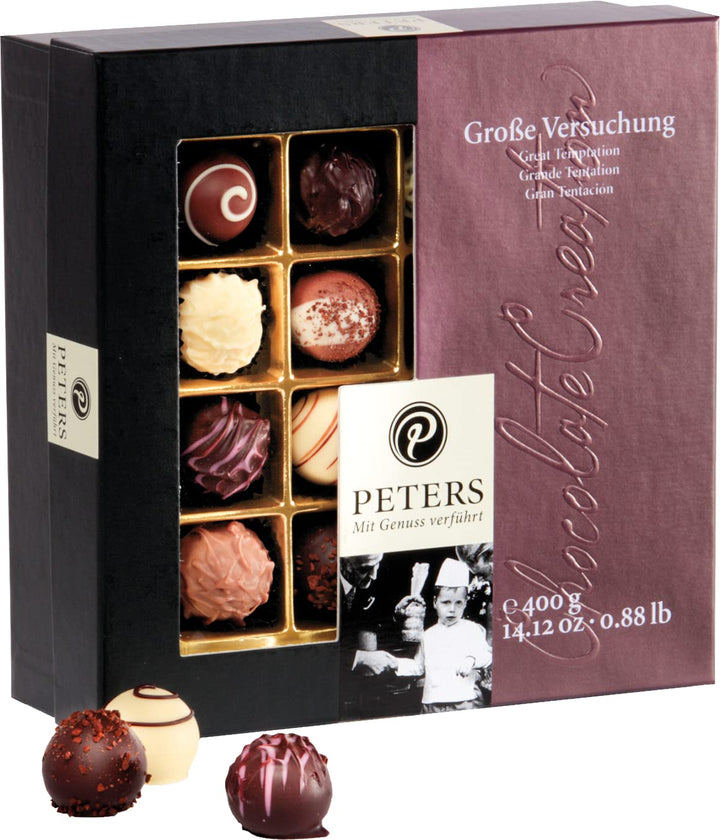 Peters Mit Genuss Verführt | Alles Liebe | Mit Alkohol | Pralinen-Mischung | Köstliche Pralinés | Schokolade | Geschenk | Dankeschön | Geschenkidee | Made in Germany | 200G