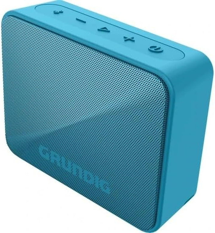 GRUNDIG Solo+ Blue Difuzor Bluetooth, cutie de sunet, 3,5 W putere RMS, rază de acțiune de 30 de metri, mai mult de 20 de ore de redare, Bluetooth 5.3, carcasă rezistentă la stropi (IPX5), negru