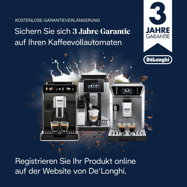 De'Longhi Dinamica plus ECAM382.70.B, Espressor automat pentru boabe de cafea, Espressor Cappuccino cu Latte Crema Hot, Espressor cu 18 rețete, Ecran TFT de 3,5 inci, 1450 W, Negru