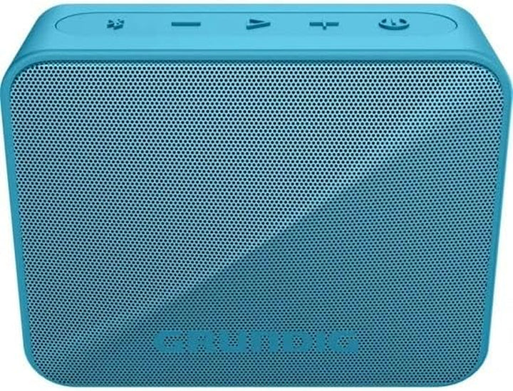 GRUNDIG Solo+ Blue Difuzor Bluetooth, cutie de sunet, 3,5 W putere RMS, rază de acțiune de 30 de metri, mai mult de 20 de ore de redare, Bluetooth 5.3, carcasă rezistentă la stropi (IPX5), negru