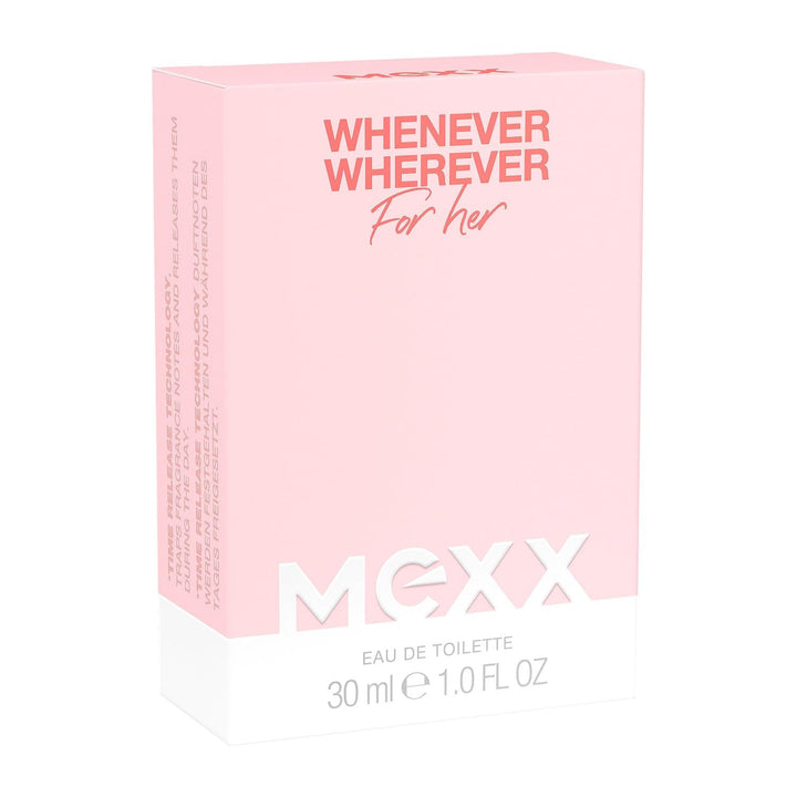 MEXX Whenever Wherever Woman Eau De Toilette, parfum proaspăt, floral-fructat pentru femei, 30 ml