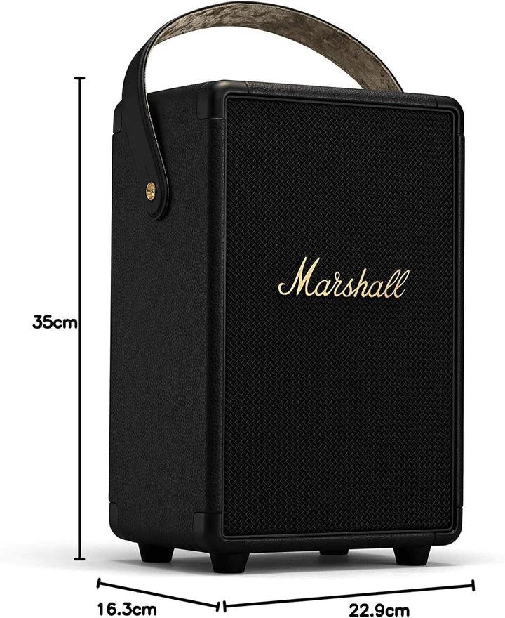 Marshall Tufton În aer liber portabil Bluetooth Party Speaker, IPX2 rezistent la apă - negru și alamă