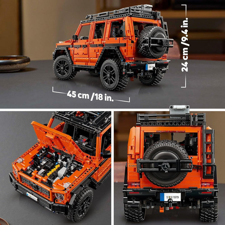 LEGO Technic Mercedes-Benz G 500 Professional Line, set de construcție cu model de mașină G-Class, cadou pentru adulți, set de vehicule de lux de teren, obiect de colecție Mercedes, mașină de jucărie 42177