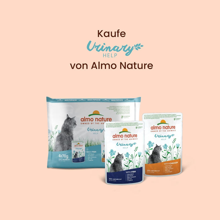 Almo Nature Holistic Urinary Help Hrană pentru pisici, hrană umedă pentru pisici adulte cu curcan. Pachet de 30 (30 X 70G)