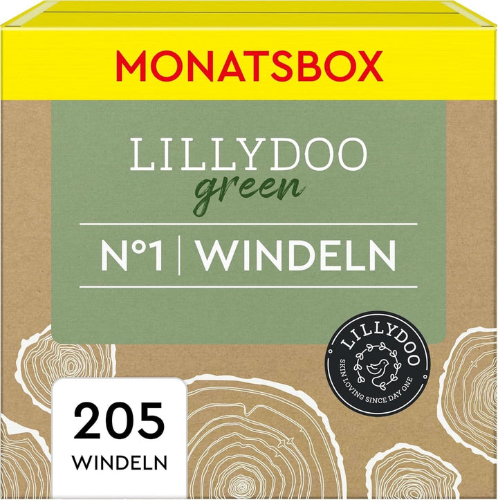 LILLYDOO Green Umweltschonende Windeln, Größe 7 (15+ Kg), Monatsbox (105 Windeln)