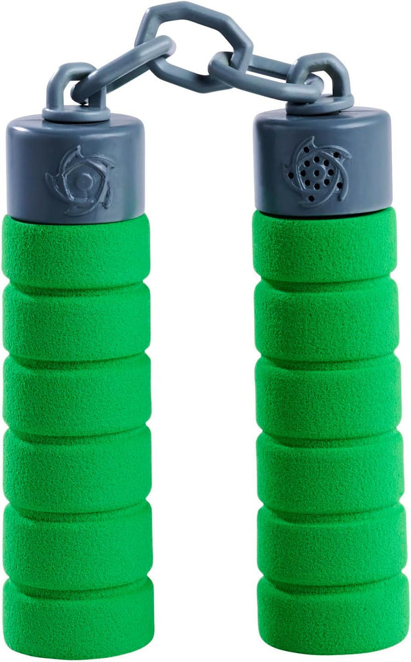 Next Ninja Nunchaku, sunet, mâner învelit în material moale, 13cm, jucărie de rol, de la 3 ani, verde