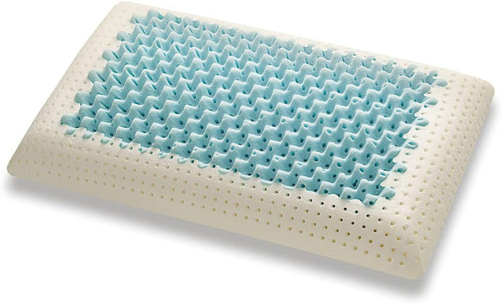 Marcapiuma - Pereche de perne de susținere a gâtului cu memorie - Miss & Mister - Parte ultra respirabilă - 100% acoperire din bumbac - Ortopedică - Pernă Visco Pillow Memory Foam - PRODUS MEDICAL - Fabricat în Italia