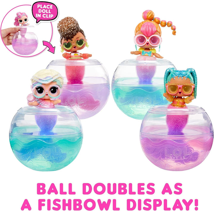 L.O.L. Surprise! Mermaids Tots - Mini păpuși la modă cu cozi care își schimbă culoarea - Potrivit pentru colecționari, fete și băieți cu vârsta de 4 ani și peste