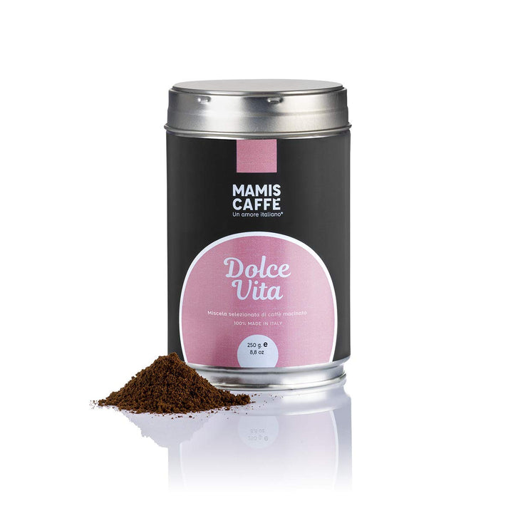 Mamis Caffè Dolce Vita (1 Kg) - Ganze Espressobohnen Mittel Gerösteter Kaffee Mit Leichter Süße - Italienischer Espresso Mit Dicker Crema - Perfekt Als Cappuccino Oder Latte Macchiato