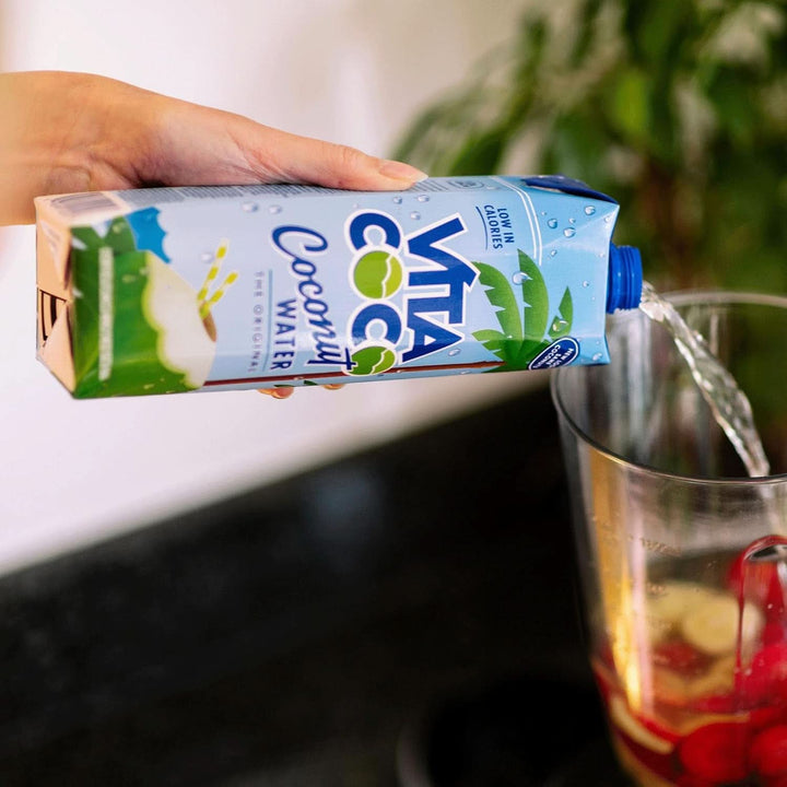 Vita Coco Pure Coconut Water 6 x 1litru, hidratant natural cu electroliți, fără gluten, plin de vitamina C și potasiu